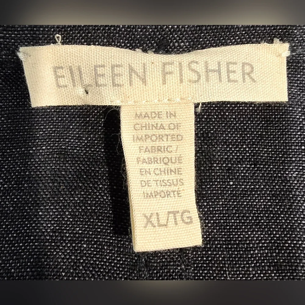 Eileen Fisher 100% Organic Linen Henley Shirt Dress Size XL - Picture 2 of 10